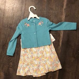 18 month sleeveless dress with cardigan, NWT